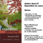 Novembre 2013 : Exposition du tableau illustrant la couverture du premier ouvrage de la Maison d’Éditions Vents et Marées à Dieppe - Villa Perrotte