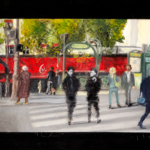 © bmo - Antoine Doisnel de retour Place de Clichy - 27 x 50 cm