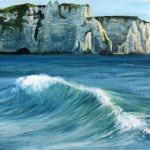 Vague n°2626 - Étretat - huile sur toile - 24 x 33 cm – 2026