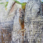 © Benoît Moreau - falaises n°2 - huile sur bois - 44 x 54 cm