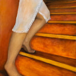 BMO -L'escalier - 2005 - - Huile sur toile - 65x54 cm