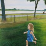 © Benoît Moreau - à Villequier- huile sur toile - 100 x 73 cm - 2024