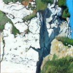 © Benoît Moreau - Paréidolie N°51 - huile sur toile - 30x30 cm- 2025