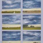 © Benoît Moreau - Pays de Caux (série N° 9- aube) - - Huile sur toile - 6 x 22 x 27 cm – 2007