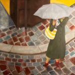 © Benoît Moreau - Rue/pluie N° III - huile sur toile - 120X120cm - 2009