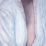 BMO - sein (drapé blanc) - Huile sur toile -  2004 - 65x50 cm (collection particulière - France)
