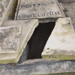 © Benoît Moreau - Père-Lachaise - Trou 40 x 40 cm - huile sur toile - 2012