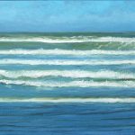 © Benoît Moreau - Vague n°1126 - huile sur toile - 27x 46 cm – 2026