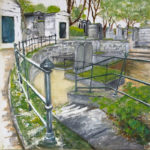 © Benoît Moreau - Père-Lachaise - Virage - 40 x 40 cm - huile sur toile - 2012