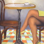 BMO - au café - 2005 - Huile sur toile - 61 x 46 cm - collection particulière - France