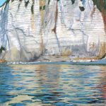 © Benoît Moreau - Paréidolie N°45- Falaises/reflets XVI -huile sur toile - 81 x 65cm- 2025