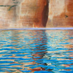 © Benoît Moreau - Paréidolie N°15 (falaise-reflet II) - huile sur toile - 100x65 cm- 2021