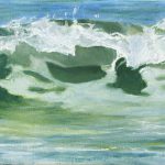 © Benoît Moreau - Vague n°1424 - huile sur toile - 22 x 27 cm – 2024