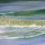 © Benoît Moreau - Vague N° 2816- 22x27 cm - Huile sur toile - 2017 - collection particulière - France